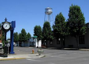 Downtown Junction City, Oregon.